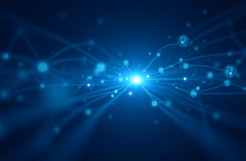 Abstract technology network connecting business processes